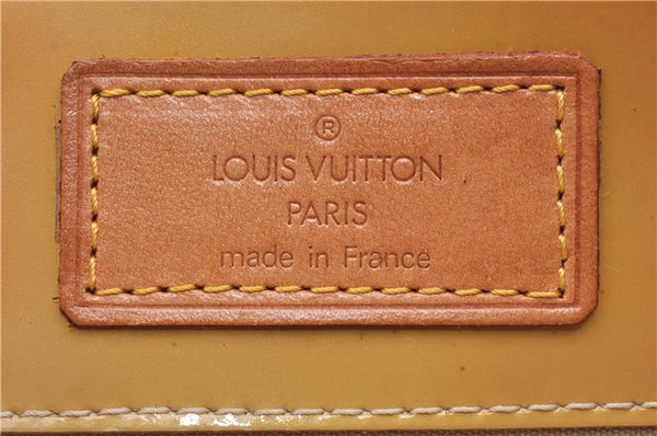 Authentic Louis Vuitton Vernis Reade PM Hand Bag Yellow M91144 LV 1912G