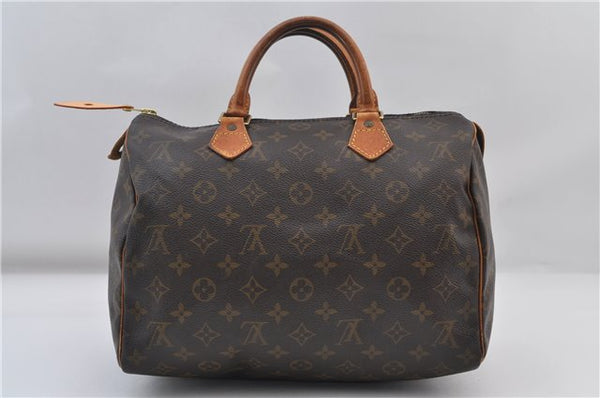 Authentic Louis Vuitton Monogram Speedy 30 Hand Boston Bag M41526 LV 1914F