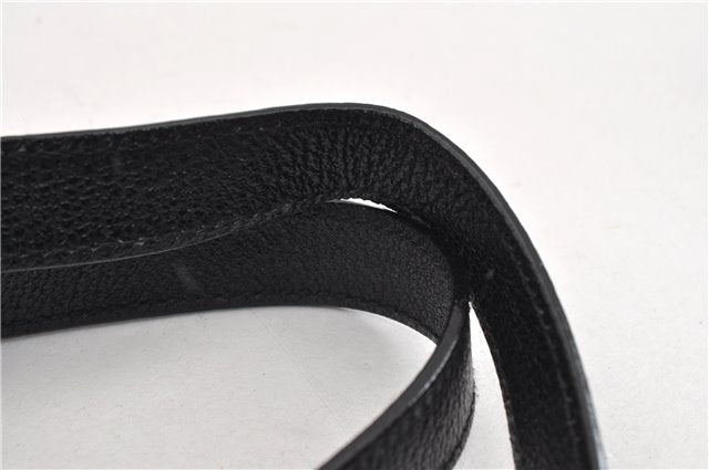 Authentic GUCCI Bamboo Vintage Backpack Purse Suede Leather Black 1914G