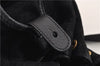 Authentic GUCCI Bamboo Vintage Backpack Purse Suede Leather Black 1914G