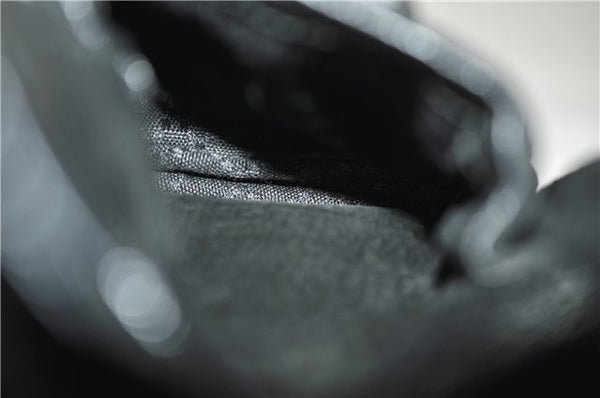 Authentic GUCCI Bamboo Vintage Backpack Purse Suede Leather Black 1914G