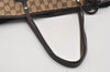 Auth GUCCI Jolie Web Sherry Line Tote Bag GG Canvas Enamel 211971 Brown 1914I