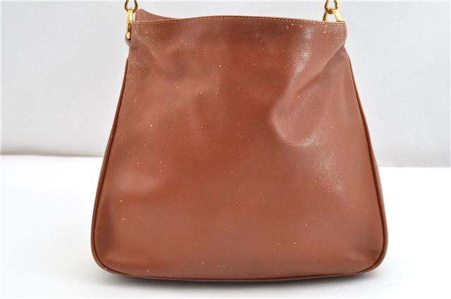 Authentic GUCCI Bamboo 2Way Shoulder Hand Bag Purse Leather Brown Junk 1915G