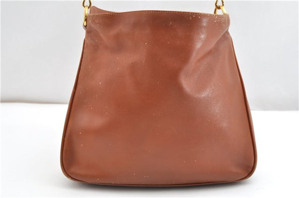 Authentic GUCCI Bamboo 2Way Shoulder Hand Bag Purse Leather Brown Junk 1915G