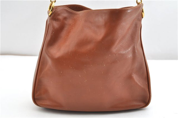 Authentic GUCCI Bamboo 2Way Shoulder Hand Bag Purse Leather Brown Junk 1915G