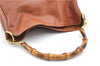 Authentic GUCCI Bamboo 2Way Shoulder Hand Bag Purse Leather Brown Junk 1915G