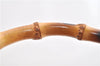 Authentic GUCCI Bamboo 2Way Shoulder Hand Bag Purse Leather Brown Junk 1915G