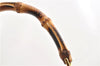 Authentic GUCCI Bamboo 2Way Shoulder Hand Bag Purse Leather Brown Junk 1915G