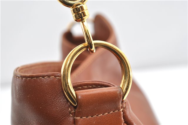 Authentic GUCCI Bamboo 2Way Shoulder Hand Bag Purse Leather Brown Junk 1915G