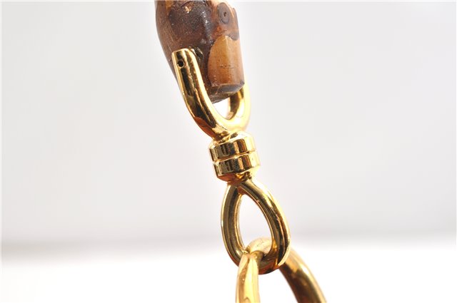 Authentic GUCCI Bamboo 2Way Shoulder Hand Bag Purse Leather Brown Junk 1915G