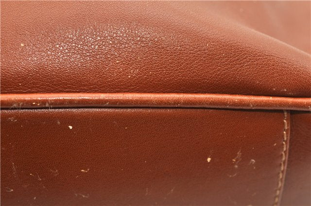 Authentic GUCCI Bamboo 2Way Shoulder Hand Bag Purse Leather Brown Junk 1915G