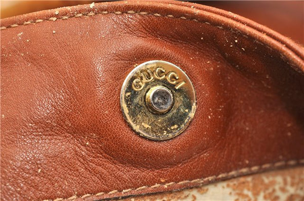 Authentic GUCCI Bamboo 2Way Shoulder Hand Bag Purse Leather Brown Junk 1915G