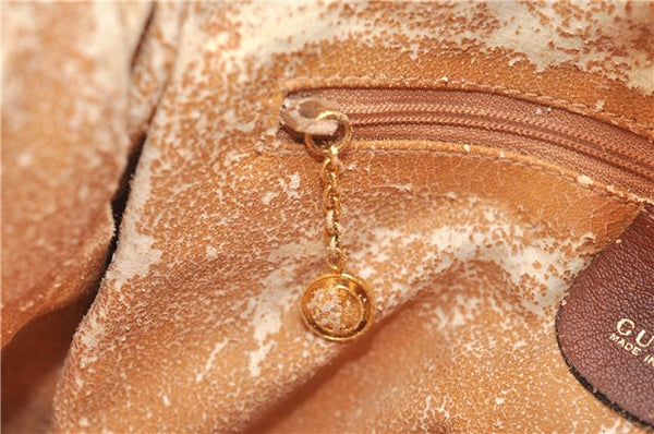 Authentic GUCCI Bamboo 2Way Shoulder Hand Bag Purse Leather Brown Junk 1915G