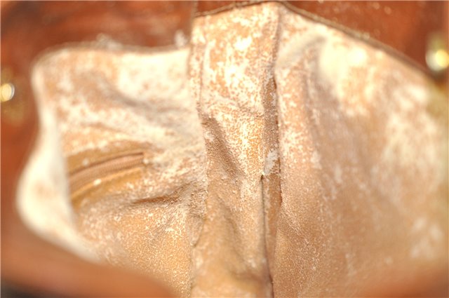 Authentic GUCCI Bamboo 2Way Shoulder Hand Bag Purse Leather Brown Junk 1915G