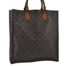 Authentic Louis Vuitton Monogram Sac Plat Hand Tote Bag M51140 LV 1915I