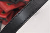 Authentic Louis Vuitton Epi Petit Noe Bi-color Black x Red Drawstring Bag 1916G