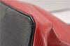 Authentic Louis Vuitton Epi Petit Noe Bi-color Black x Red Drawstring Bag 1916G