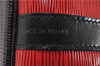 Authentic Louis Vuitton Epi Petit Noe Bi-color Black x Red Drawstring Bag 1916G