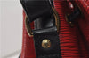 Authentic Louis Vuitton Epi Petit Noe Bi-color Black x Red Drawstring Bag 1916G