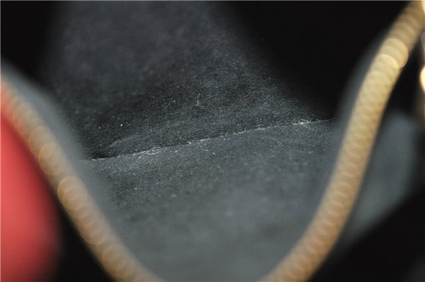 Authentic Louis Vuitton Epi Petit Noe Bi-color Black x Red Drawstring Bag 1916G