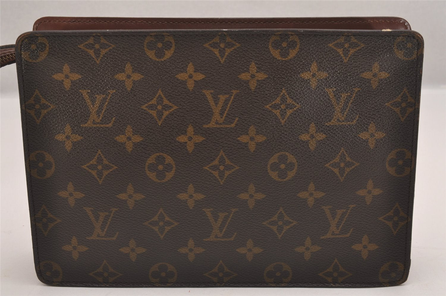 Authentic Louis Vuitton Monogram Pochette Homme Clutch Hand Bag M51795 LV 1916I