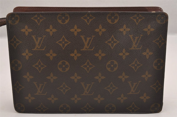 Authentic Louis Vuitton Monogram Pochette Homme Clutch Hand Bag M51795 LV 1916I
