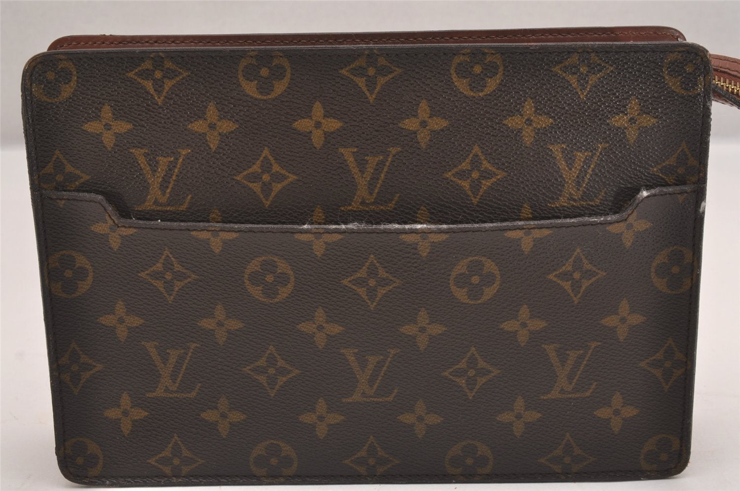 Authentic Louis Vuitton Monogram Pochette Homme Clutch Hand Bag M51795 LV 1916I
