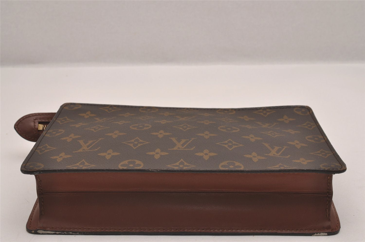 Authentic Louis Vuitton Monogram Pochette Homme Clutch Hand Bag M51795 LV 1916I