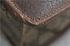 Authentic GUCCI Clutch Hand Bag Purse GG PVC Leather Brown 1917D