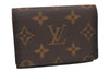 Auth Louis Vuitton Monogram Enveloppe Carte de Visite Card Case M62920 LV 1917I
