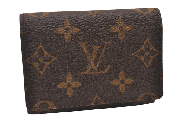 Auth Louis Vuitton Monogram Enveloppe Carte de Visite Card Case M62920 LV 1917I