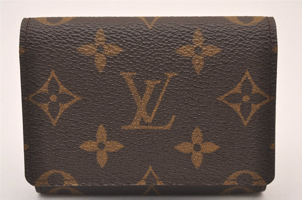 Auth Louis Vuitton Monogram Enveloppe Carte de Visite Card Case M62920 LV 1917I