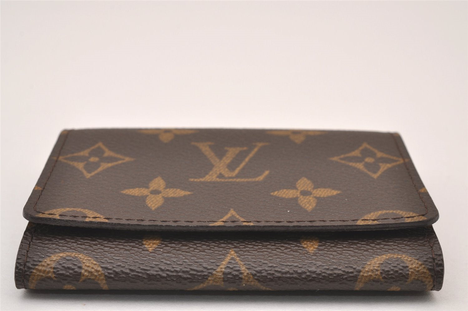 Auth Louis Vuitton Monogram Enveloppe Carte de Visite Card Case M62920 LV 1917I
