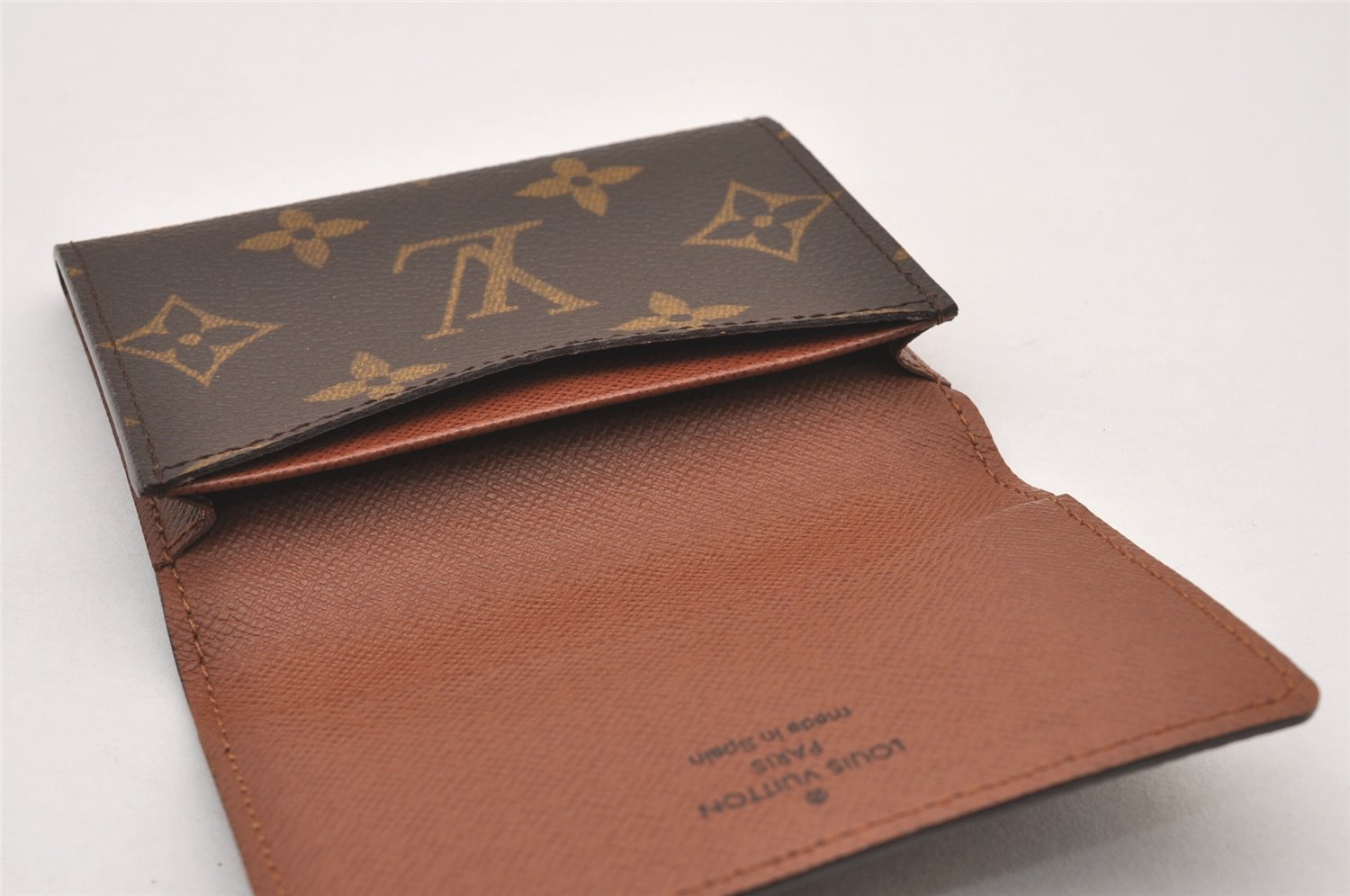 Auth Louis Vuitton Monogram Enveloppe Carte de Visite Card Case M62920 LV 1917I
