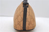 Authentic GUCCI Hand Bag GG Canvas Leather 07198 Brown 1919D