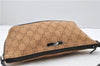 Authentic GUCCI Hand Bag GG Canvas Leather 07198 Brown 1919D