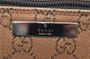 Authentic GUCCI Hand Bag GG Canvas Leather 07198 Brown 1919D