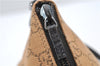 Authentic GUCCI Hand Bag GG Canvas Leather 07198 Brown 1919D