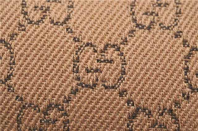 Authentic GUCCI Hand Bag GG Canvas Leather 07198 Brown 1919D