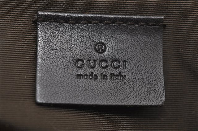 Authentic GUCCI Hand Bag GG Canvas Leather 07198 Brown 1919D