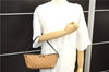 Authentic GUCCI Hand Bag GG Canvas Leather 07198 Brown 1919D