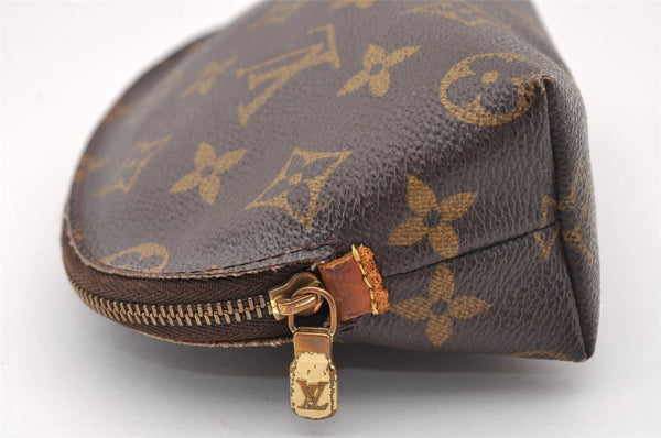 Authentic Louis Vuitton Monogram Pochette Cosmetic Pouch M47515 LV Junk 1919I