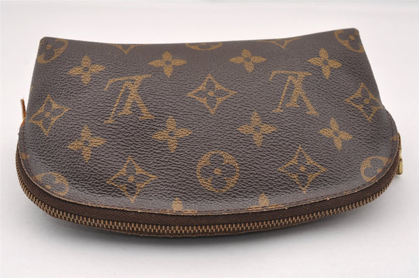 Authentic Louis Vuitton Monogram Pochette Cosmetic Pouch M47515 LV Junk 1919I