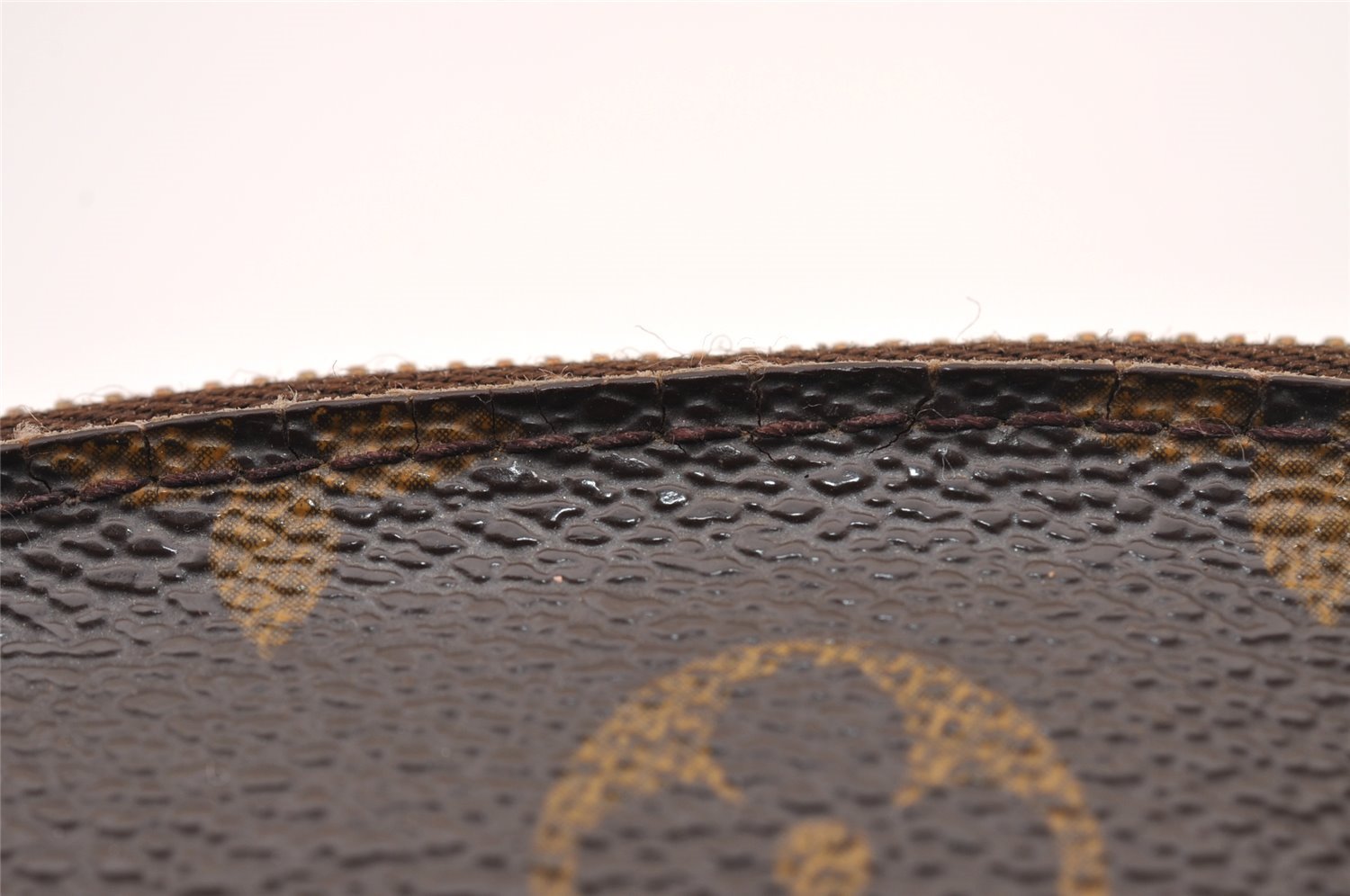 Authentic Louis Vuitton Monogram Pochette Cosmetic Pouch M47515 LV Junk 1919I