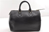 Authentic Louis Vuitton Epi Speedy 25 Hand Boston Bag Black M59032 LV 1920G