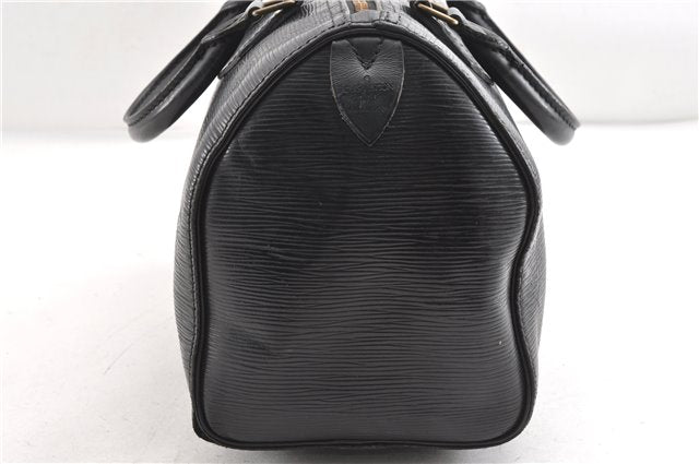 Authentic Louis Vuitton Epi Speedy 25 Hand Boston Bag Black M59032 LV 1920G