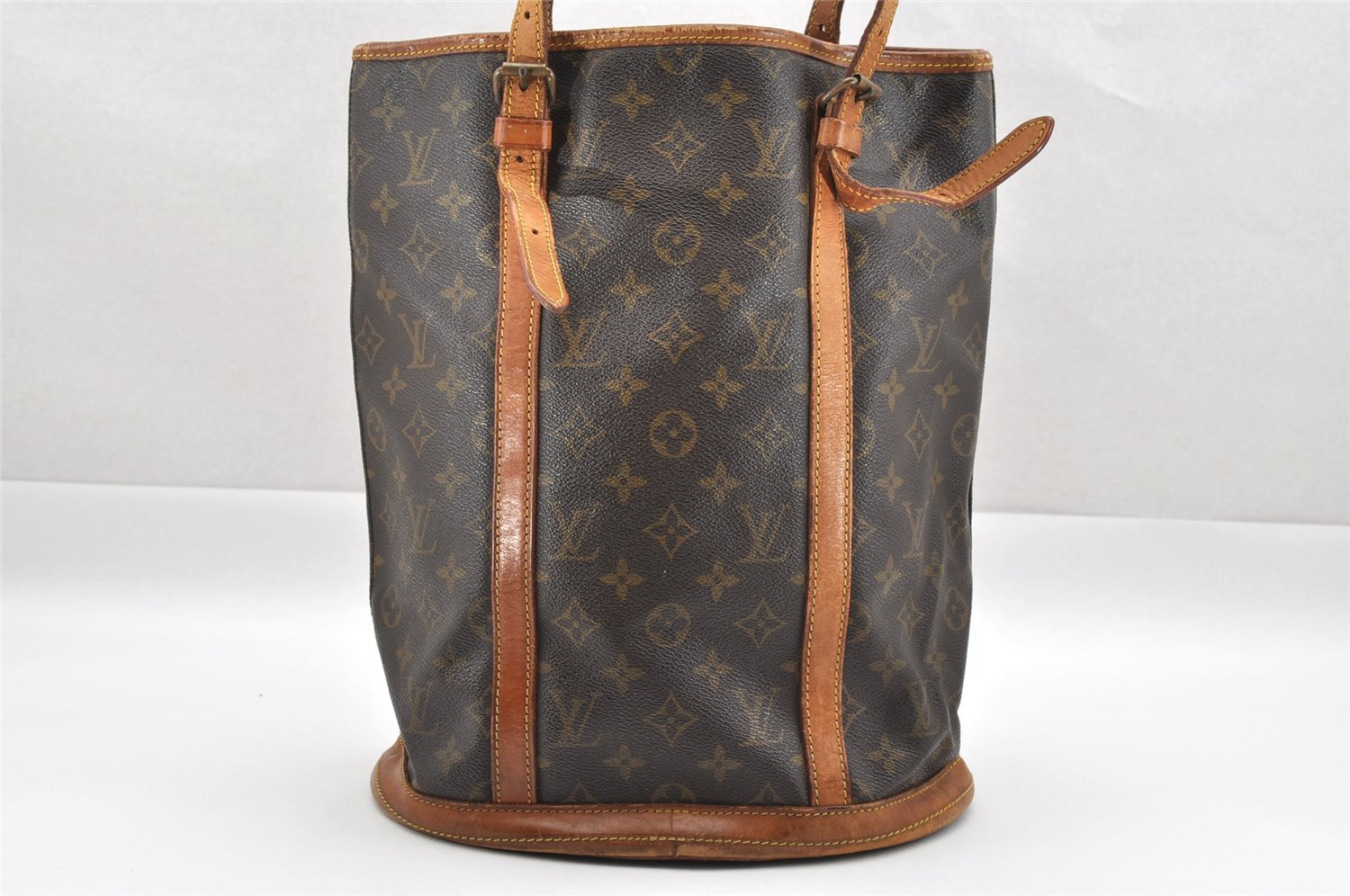Authentic Louis Vuitton Monogram Bucket GM Shoulder Tote Bag Old Model LV 1920I