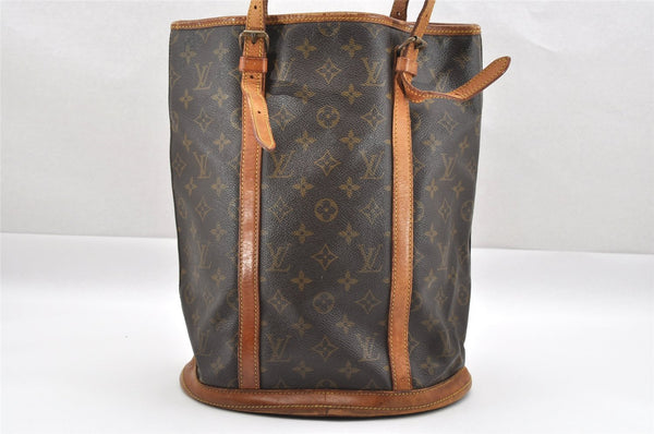 Authentic Louis Vuitton Monogram Bucket GM Shoulder Tote Bag Old Model LV 1920I