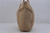 Authentic GUCCI Vintage Shoulder Tote Bag GG Canvas Leather 189669 Beige 1921D