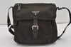 Authentic PRADA Nylon Tessuto Leather Shoulder Cross Body Bag Khaki Green 1921I